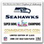Super Bowl LX Official Gold Plated Champ Coin: Seattle Seahawks